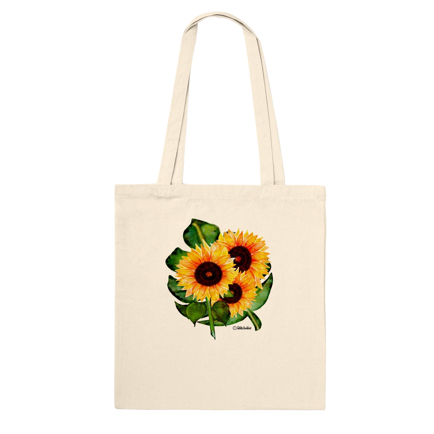 Premium Tote Bag-Sunflowers