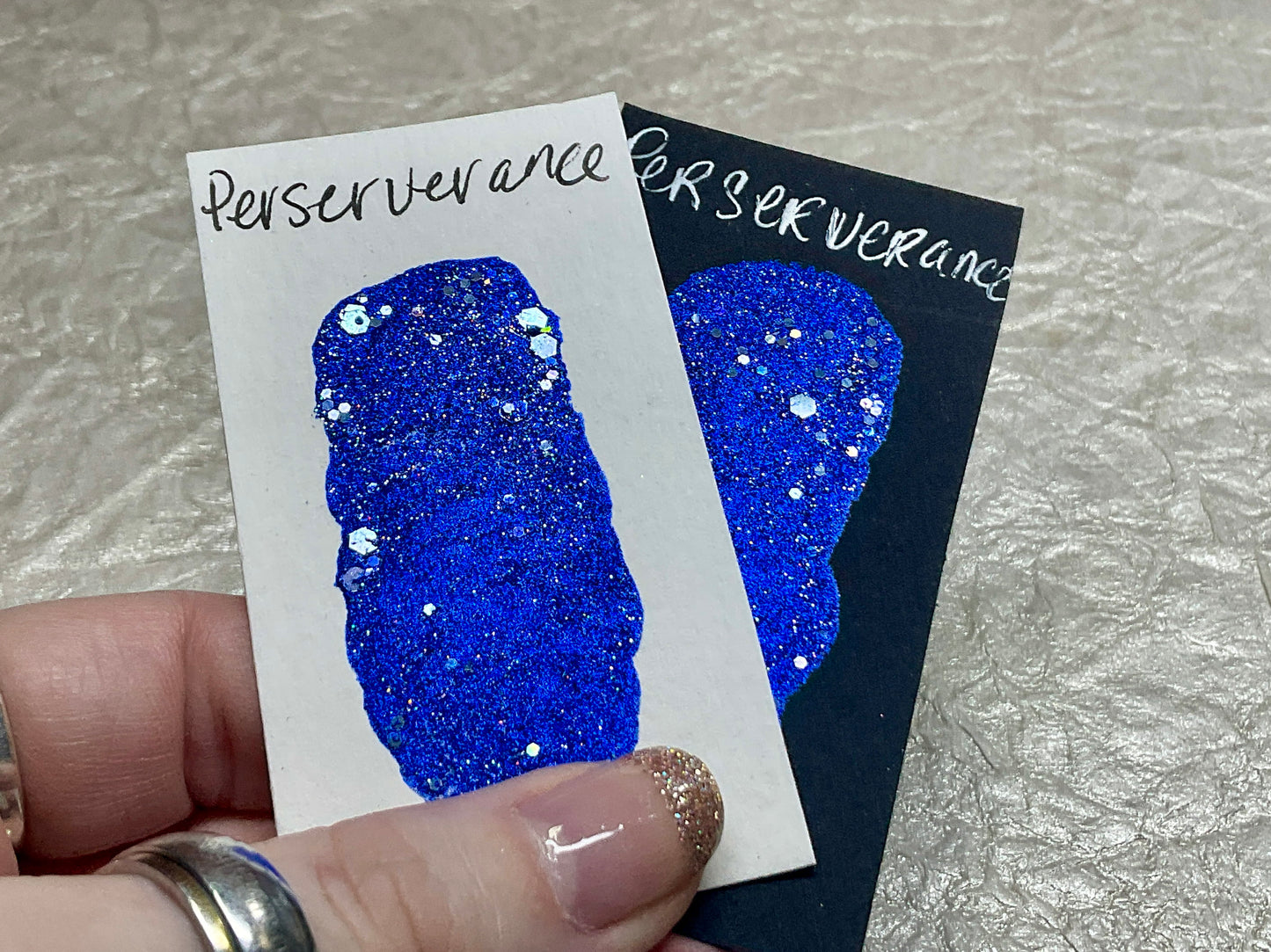 Perseverance~Handmade Shimmer watercolor paint-half pan
