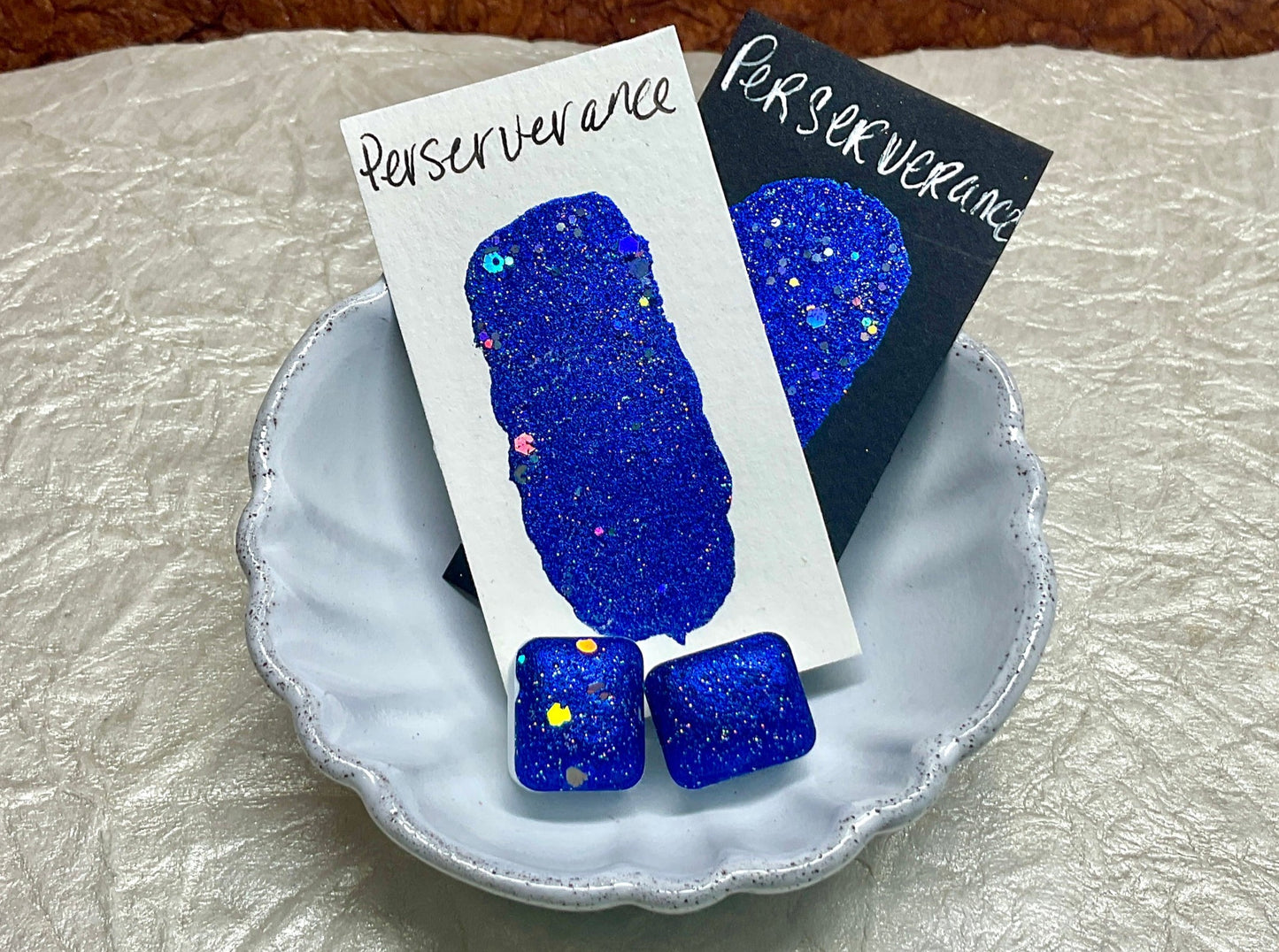 Perseverance shimmer watercolor paint half pan