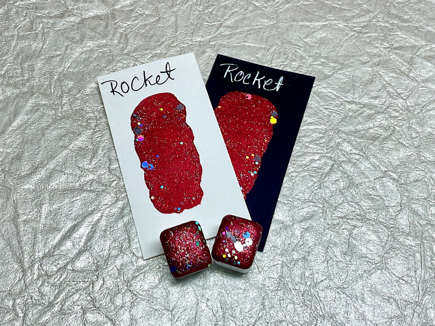 Rocket~Handmade Shimmer watercolor paint-half pan