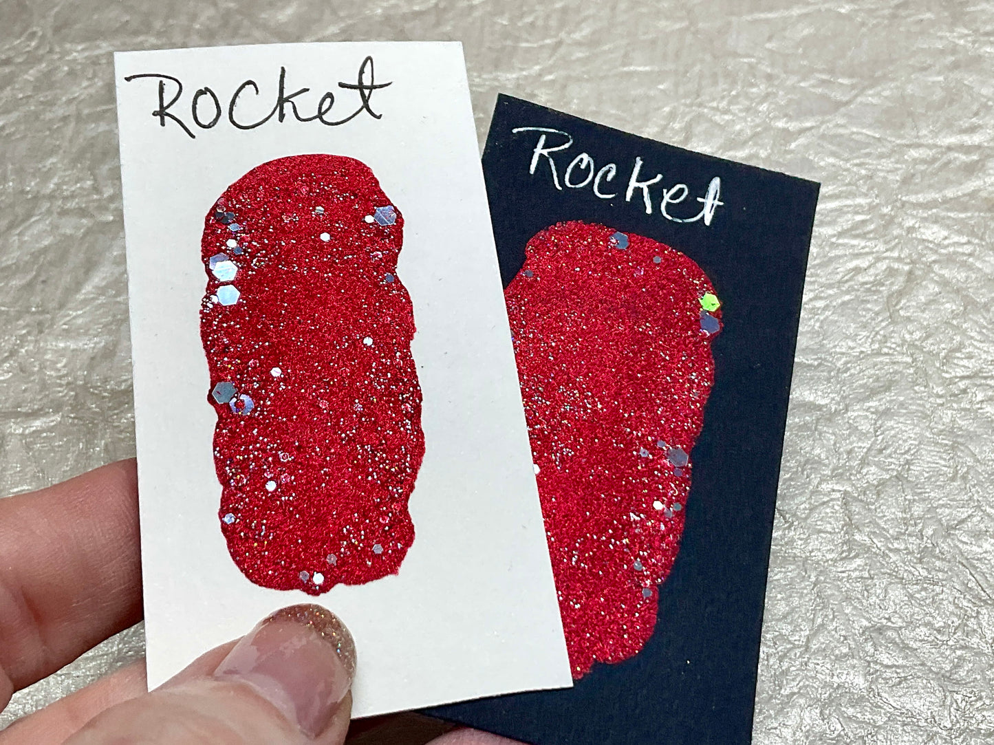 Rocket~Handmade Shimmer watercolor paint-half pan
