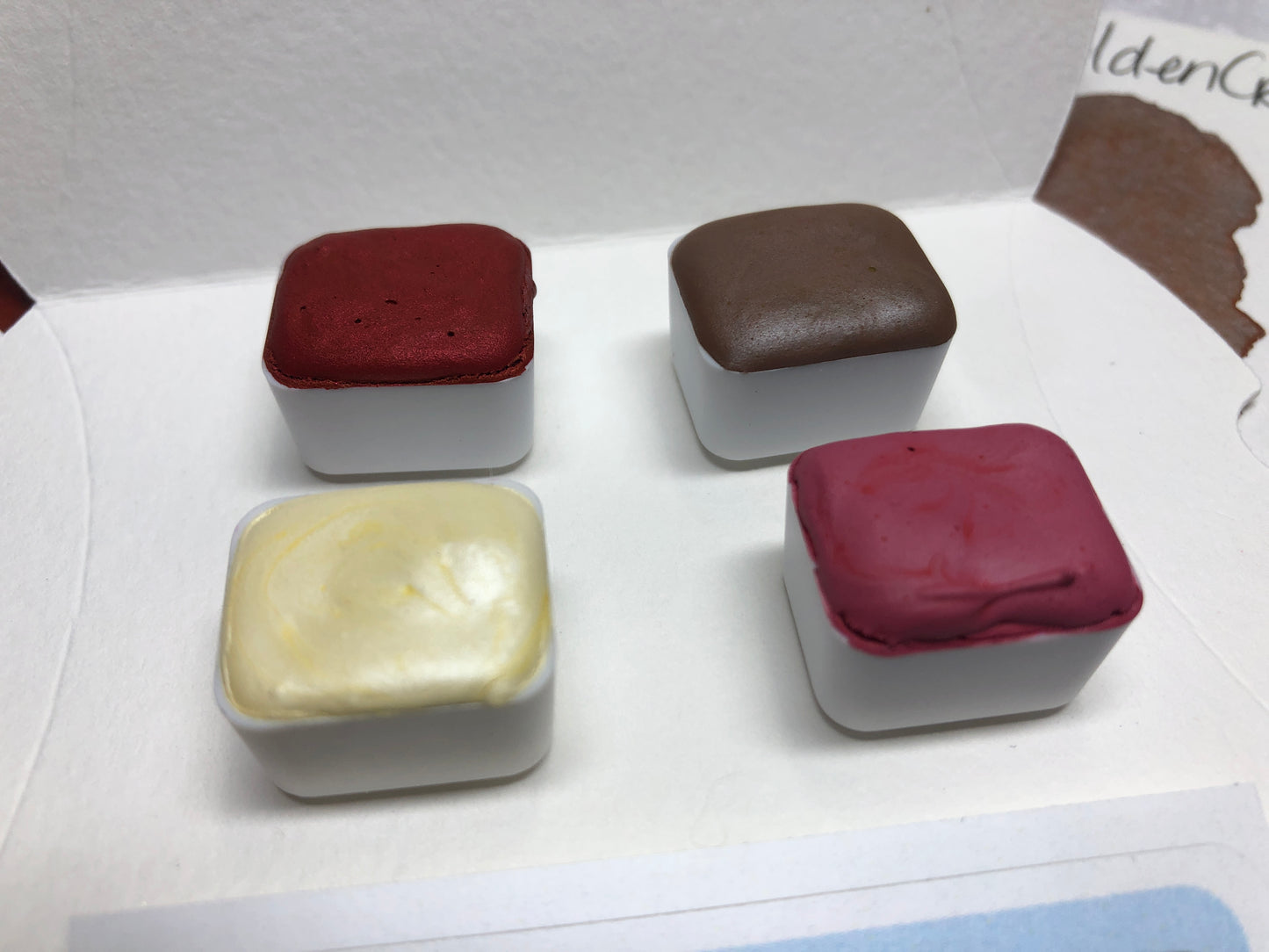 Decadent Cheesecake collection-FC-Paints- Handmade Shimmer watercolor