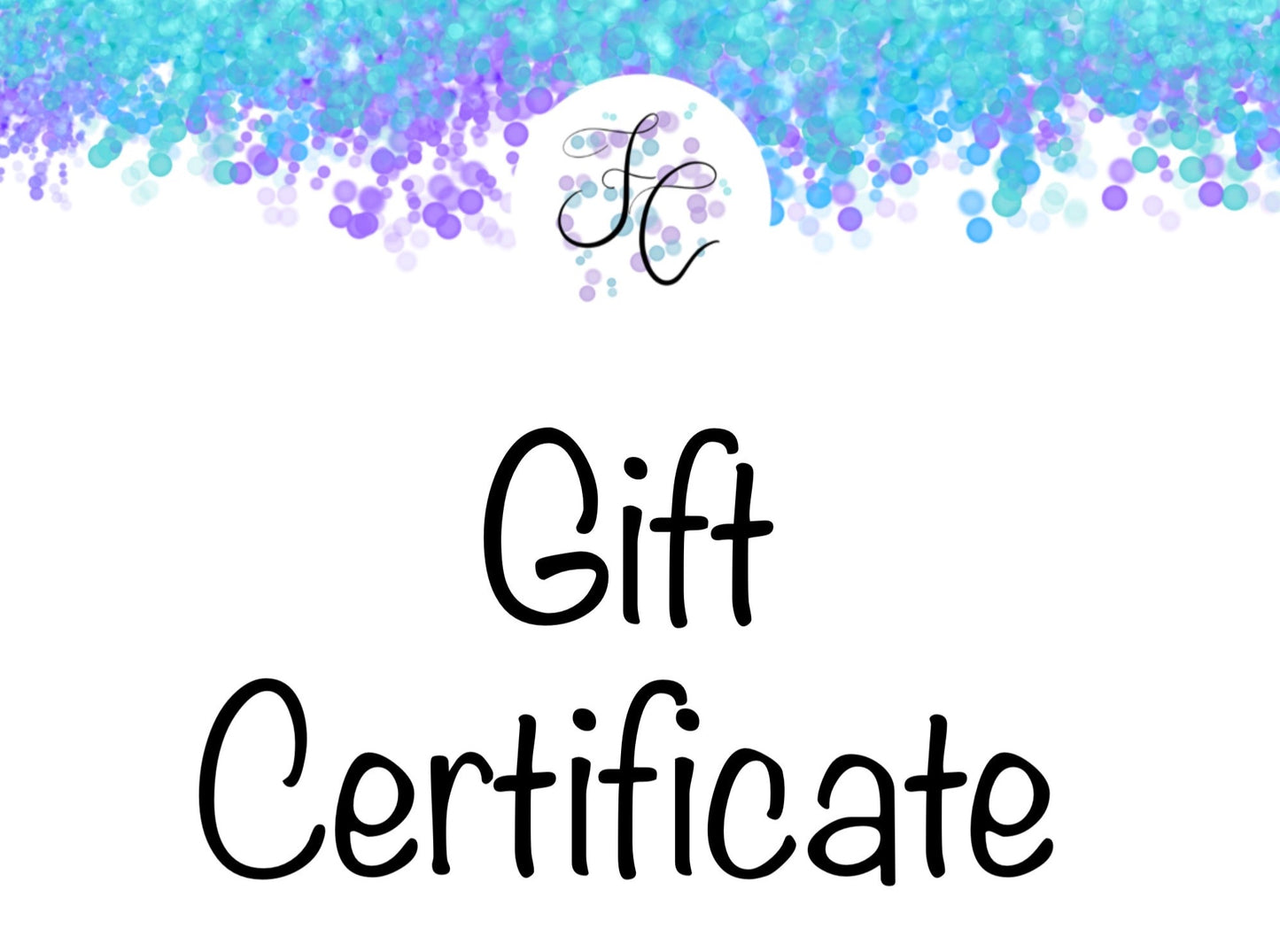 Gift certificate image