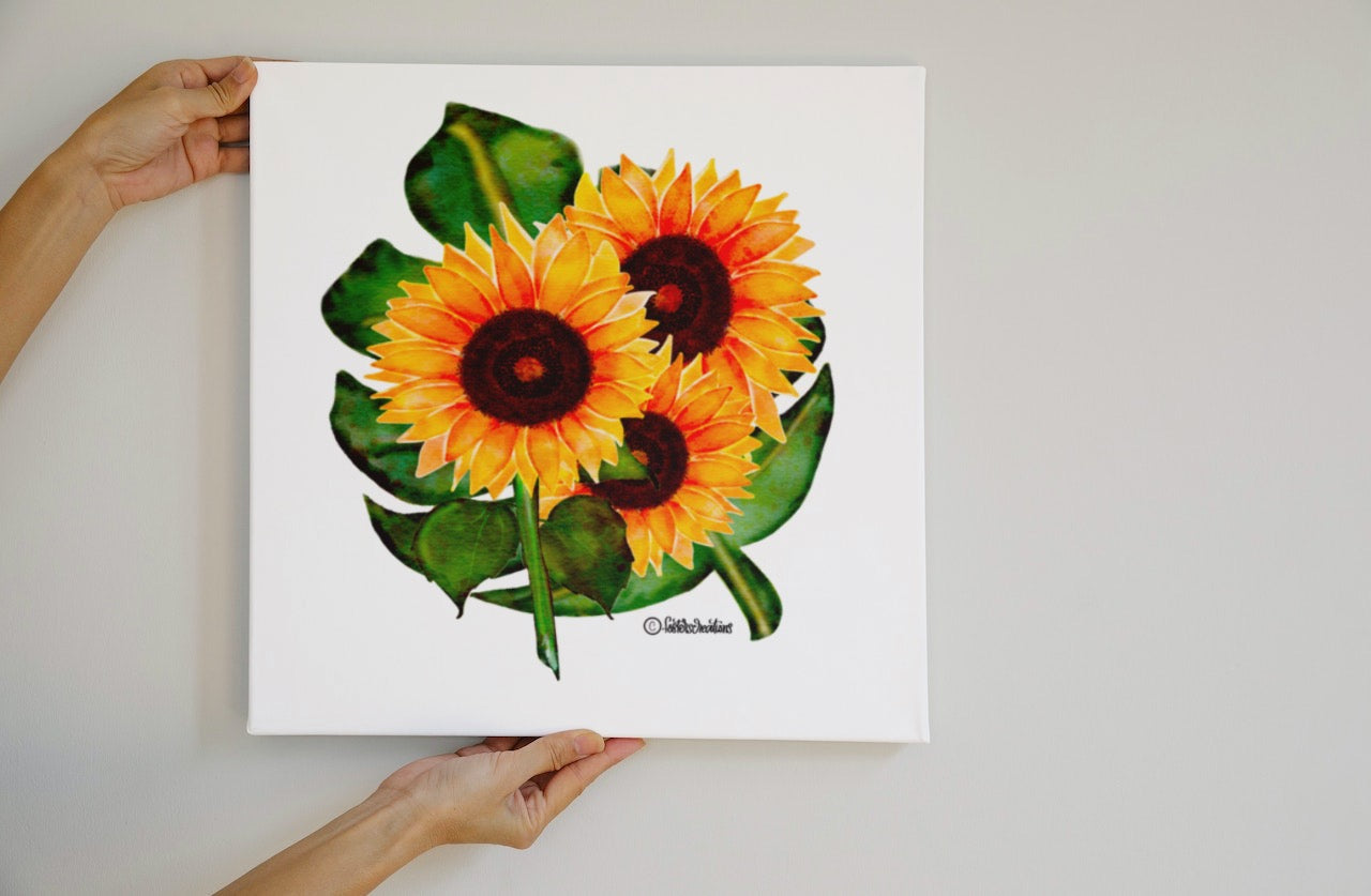 Canvas-Sunflowers
