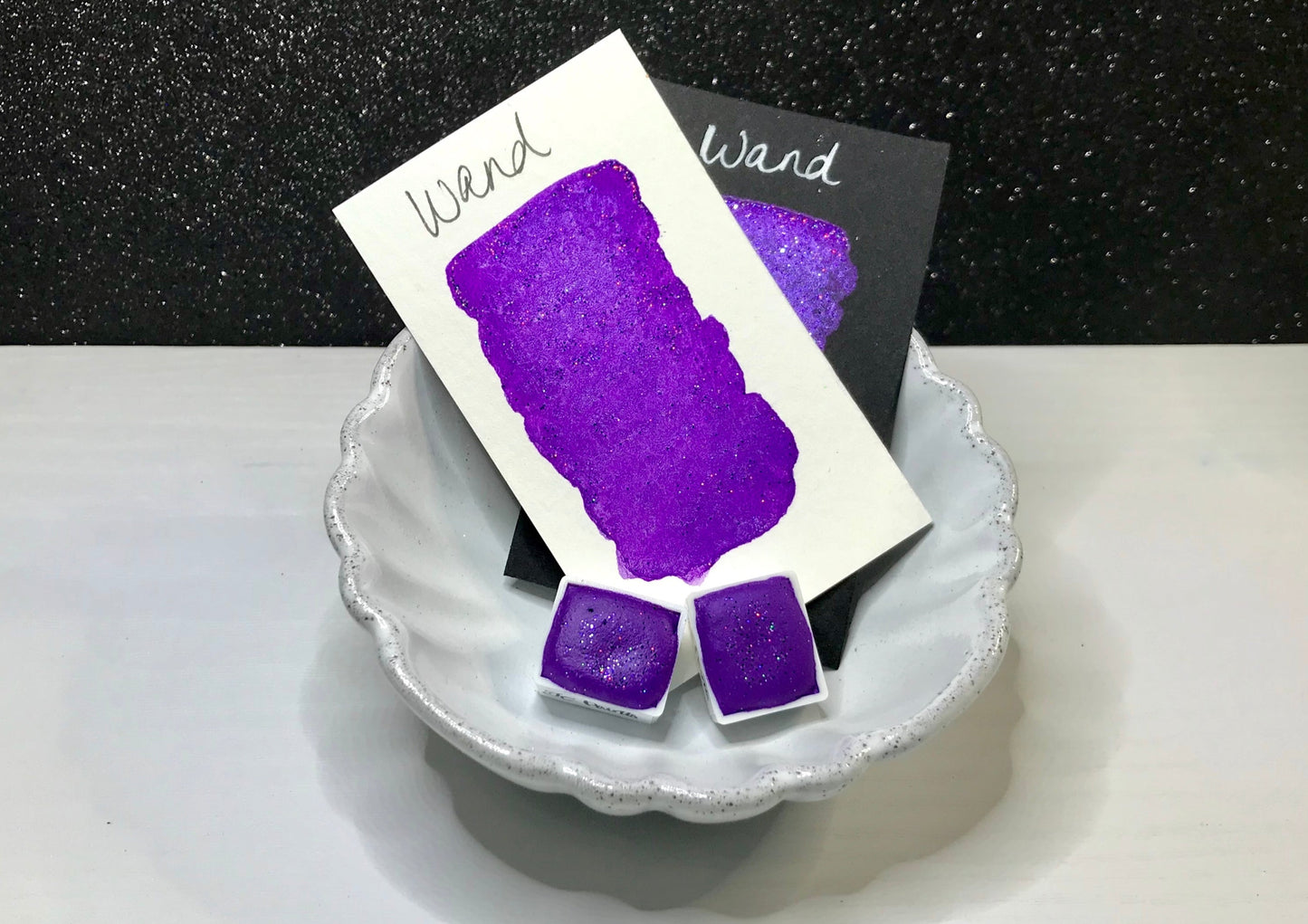 Wand ~Handmade Shimmer watercolor paint-half pan