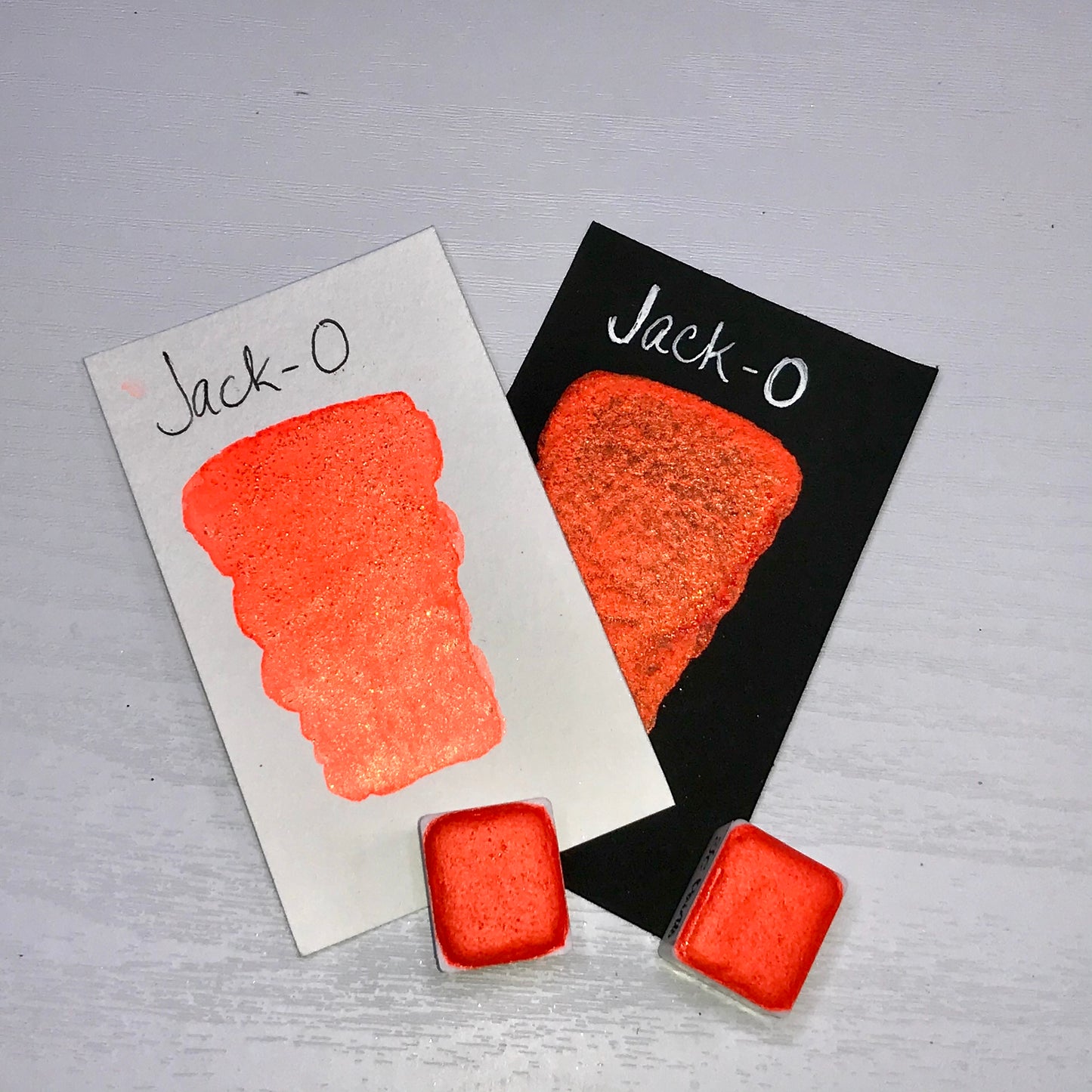 Jack-O ~Handmade Shimmer watercolor paint-half pan