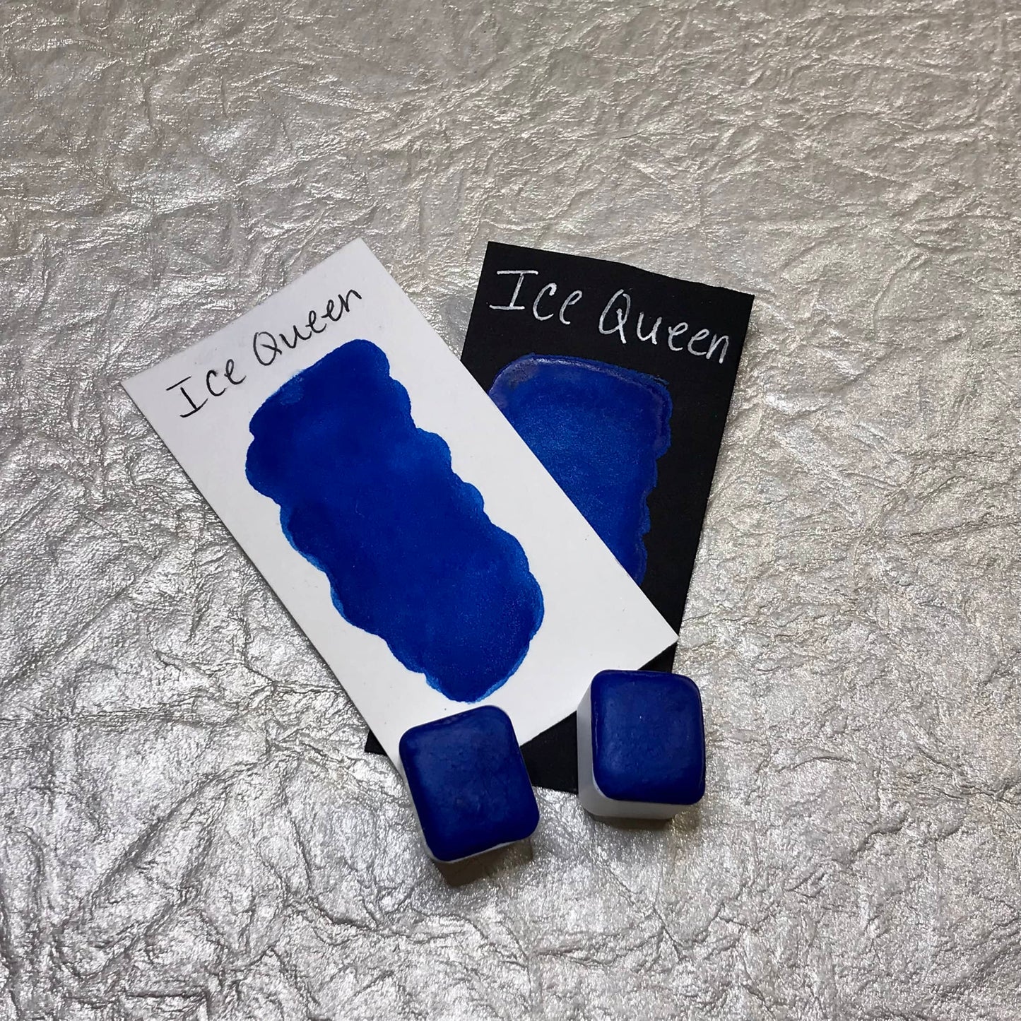 Ice Queen~Handmade Shimmer watercolor paint-half pan