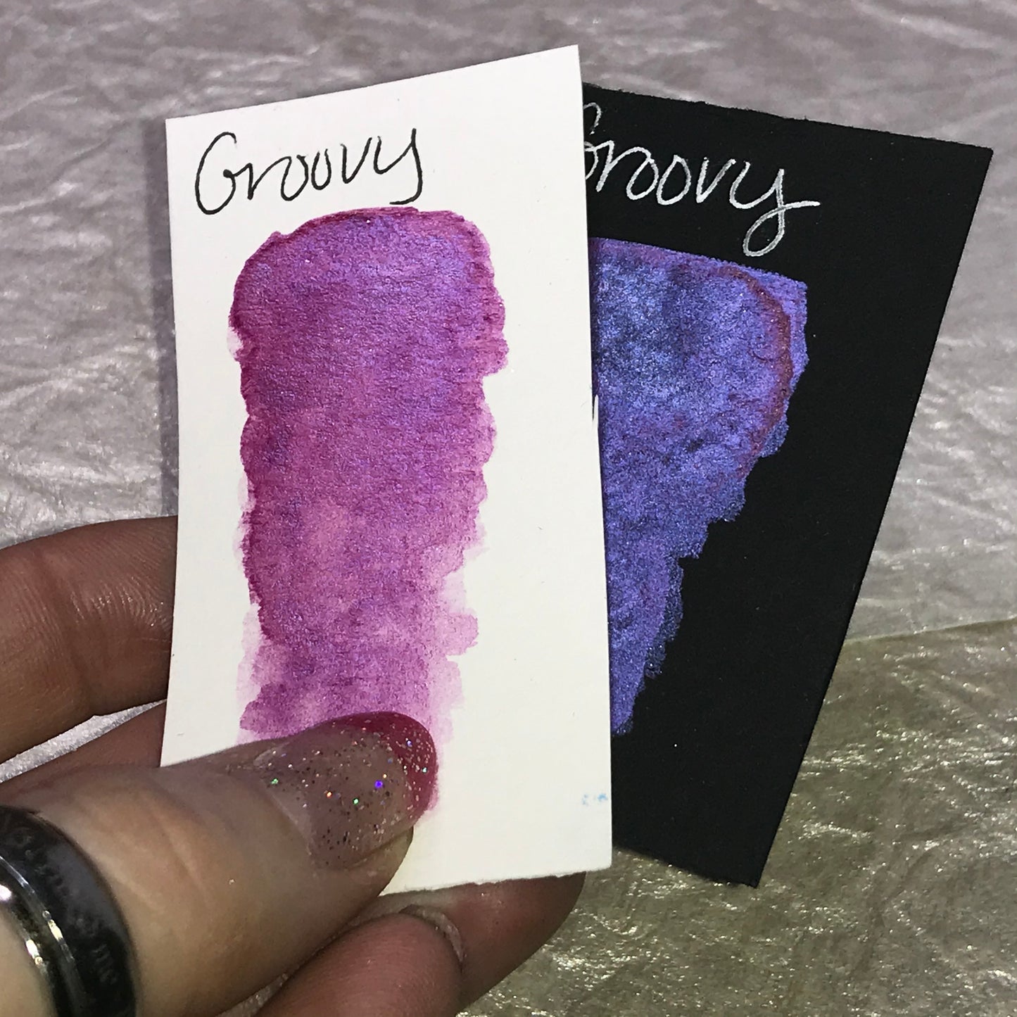 Groovy-Handmade Shimmer watercolor paint-half pan
