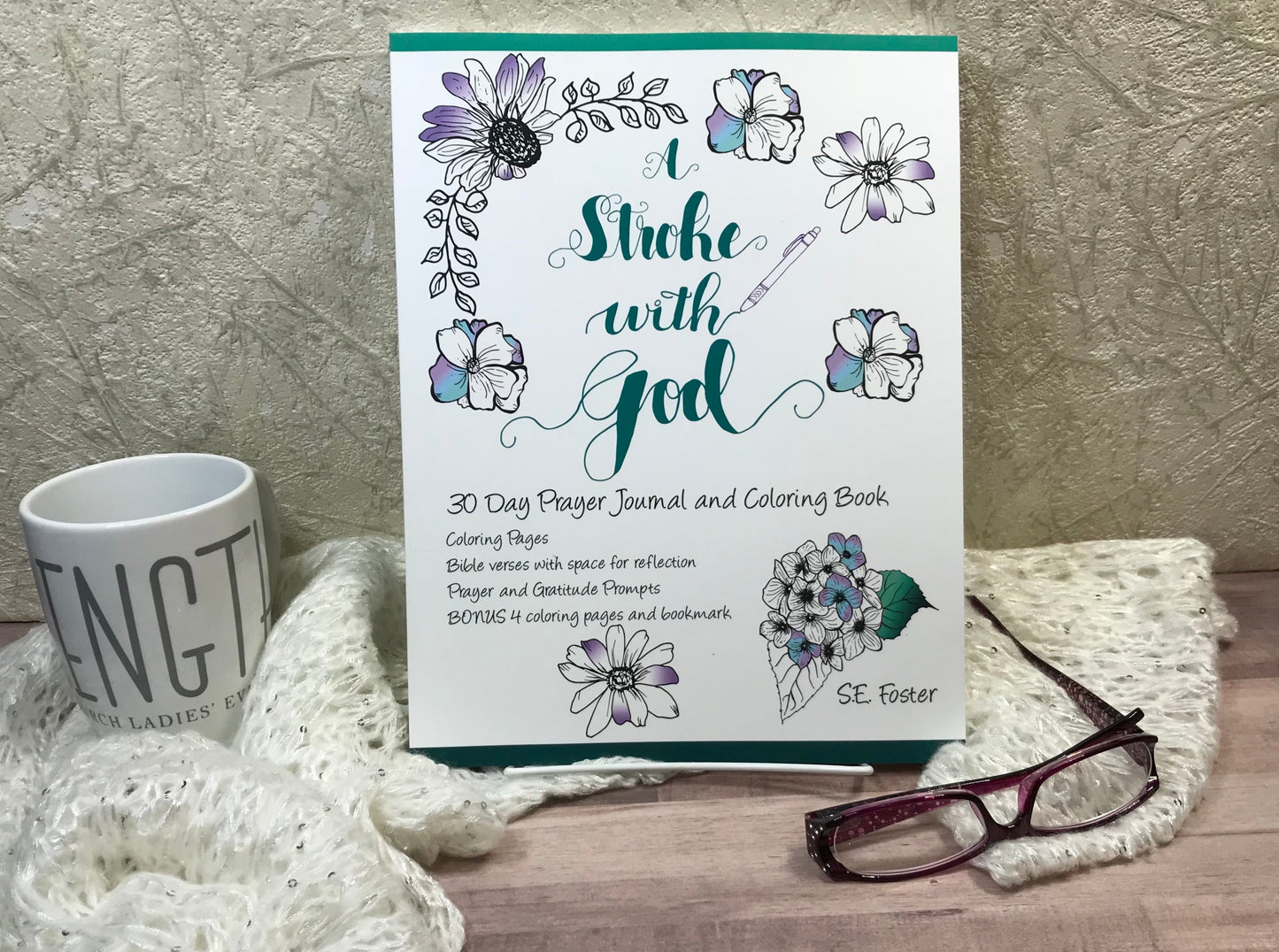 A Stroke with God prayer journal with coloring pages