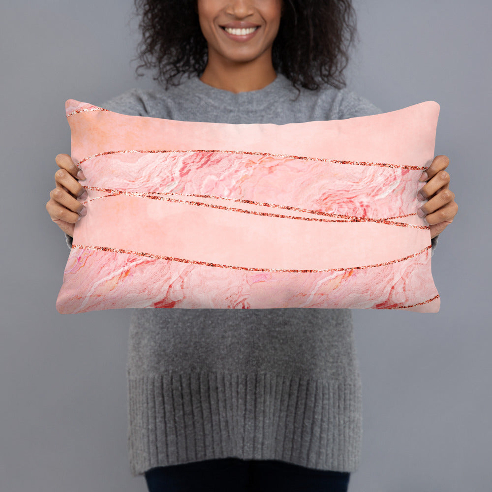Basic Pillow-Peach Wave