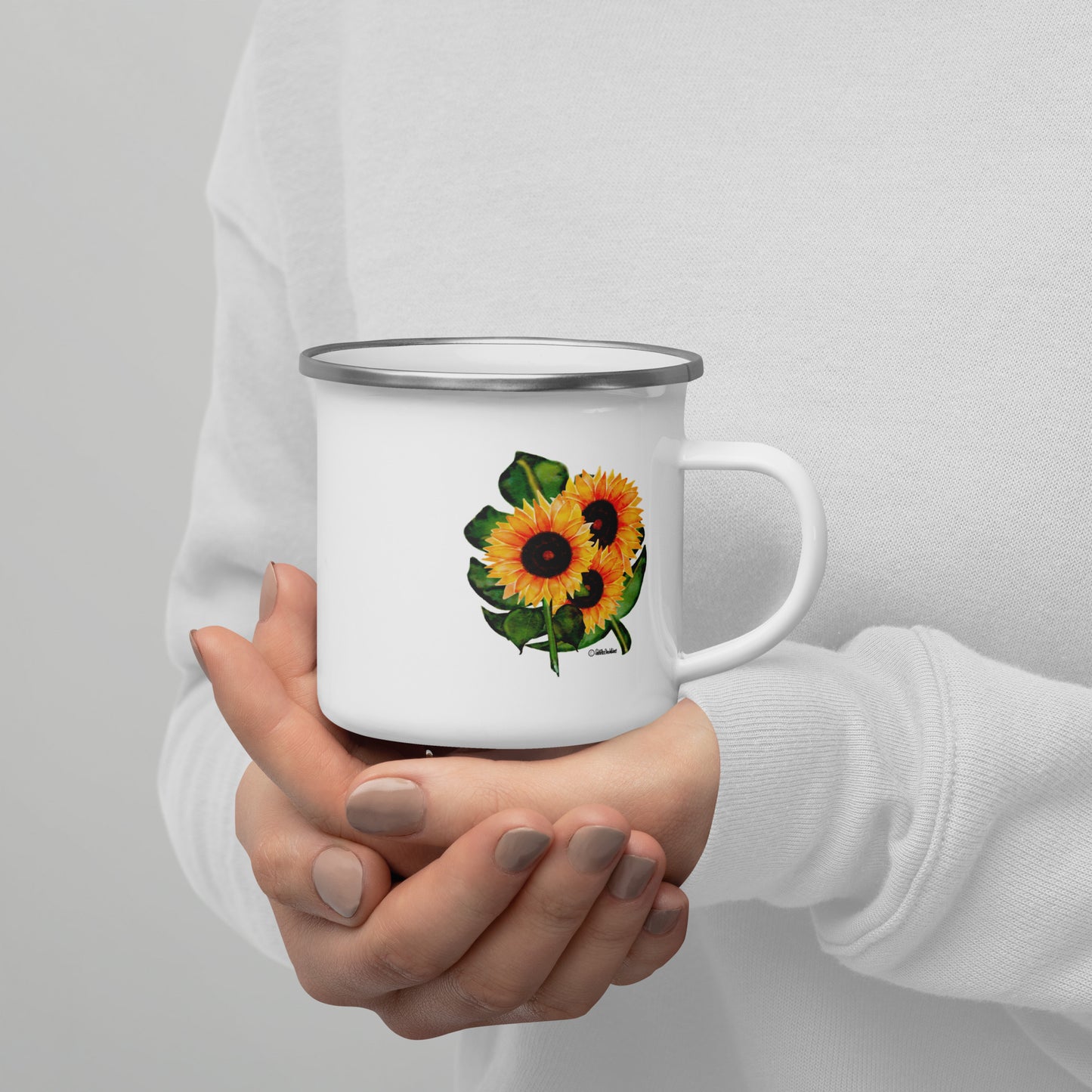 Enamel Mug-Sunflowers