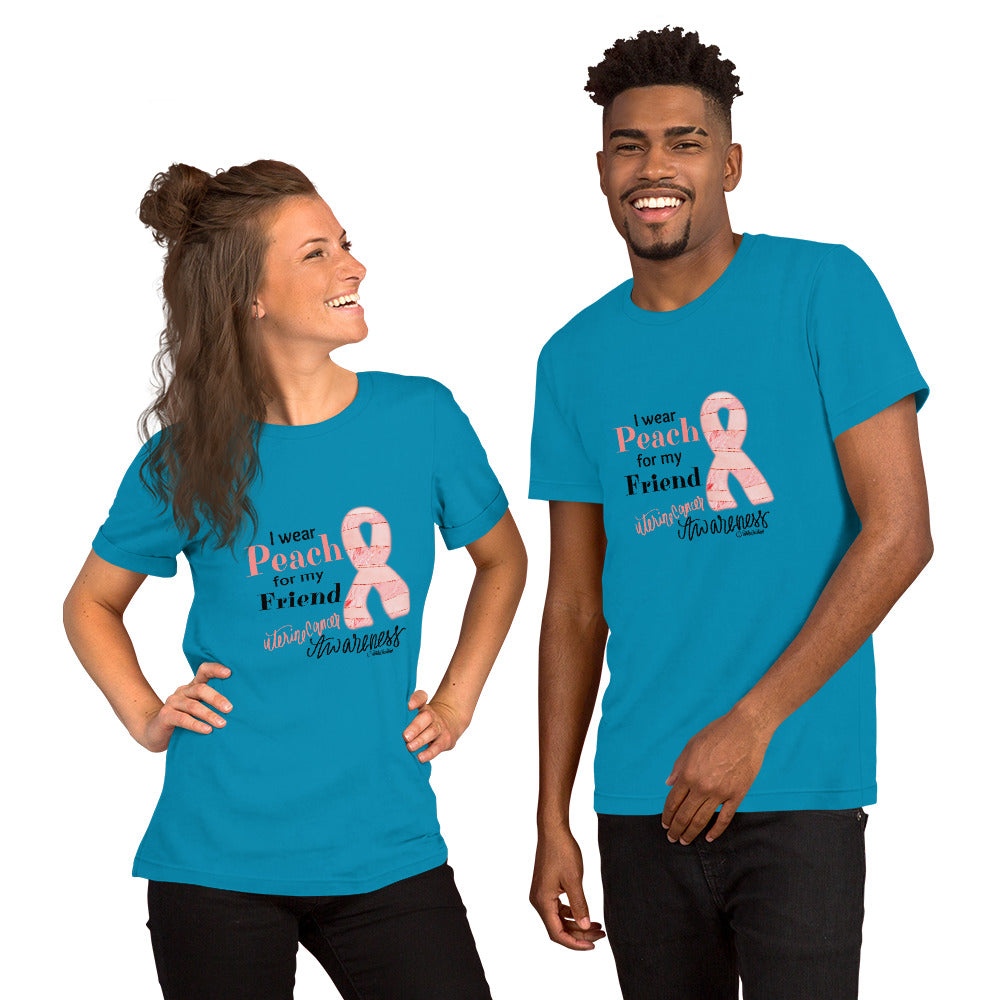 Unisex t-shirt-I wear Peach for my Friend