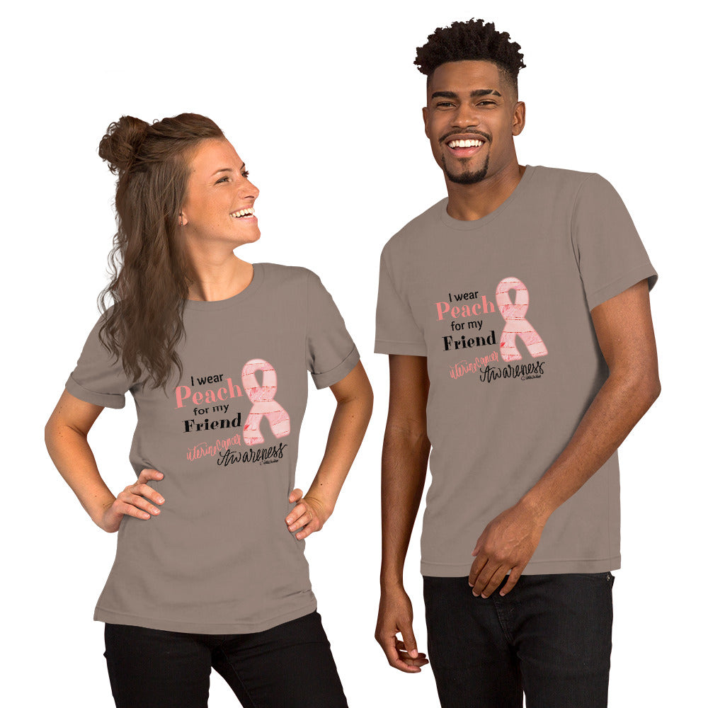 Unisex t-shirt-I wear Peach for my Friend