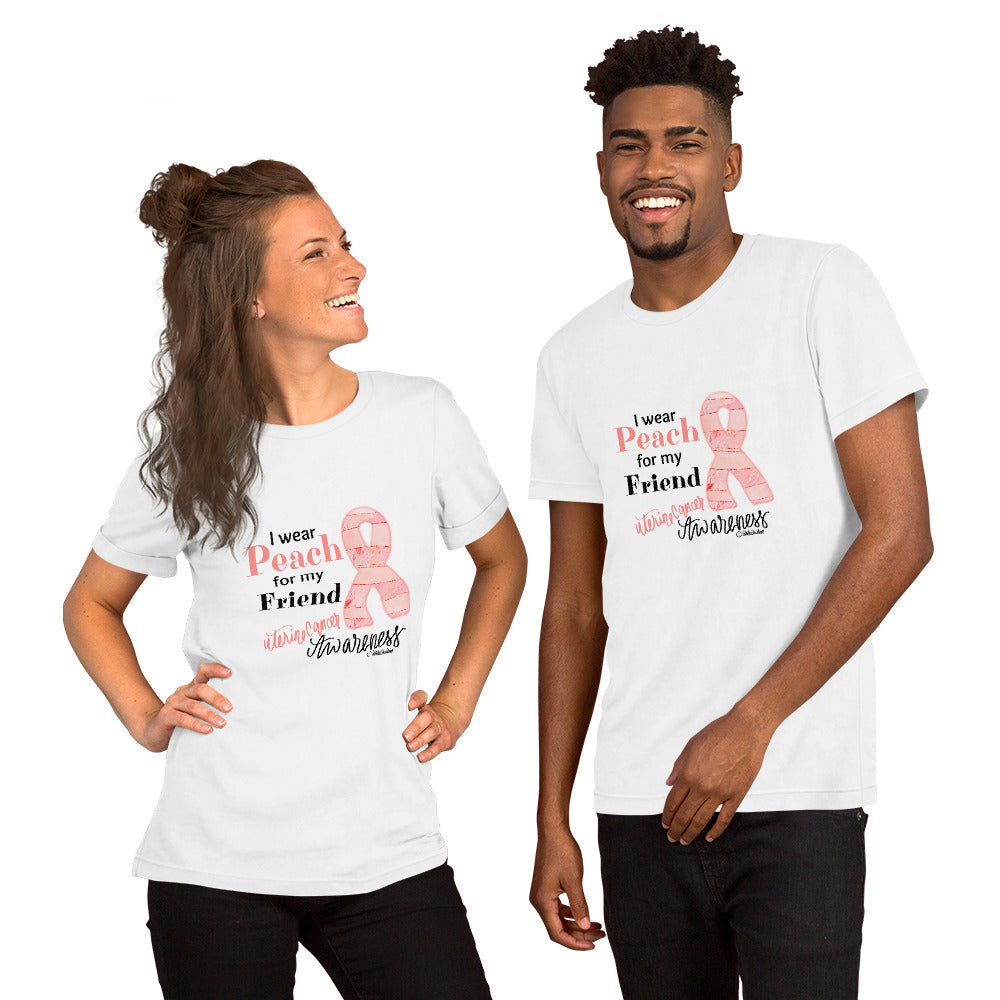 Unisex t-shirt-I wear Peach for my Friend