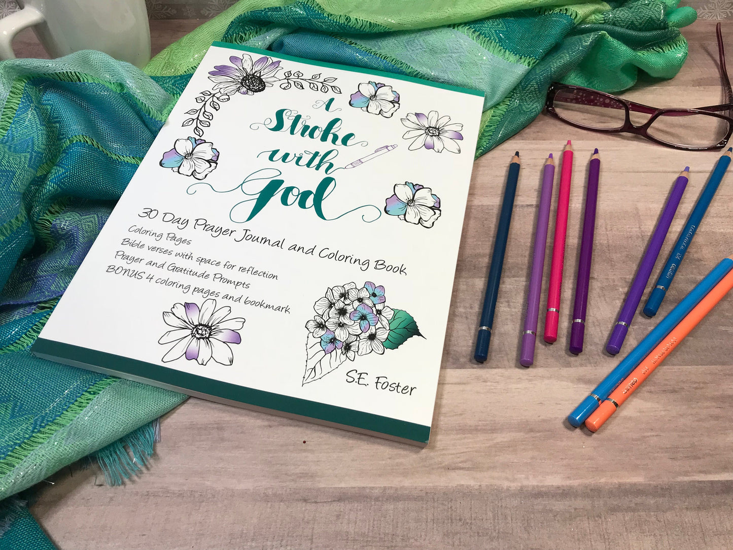 A Stroke with God prayer journal with coloring pages
