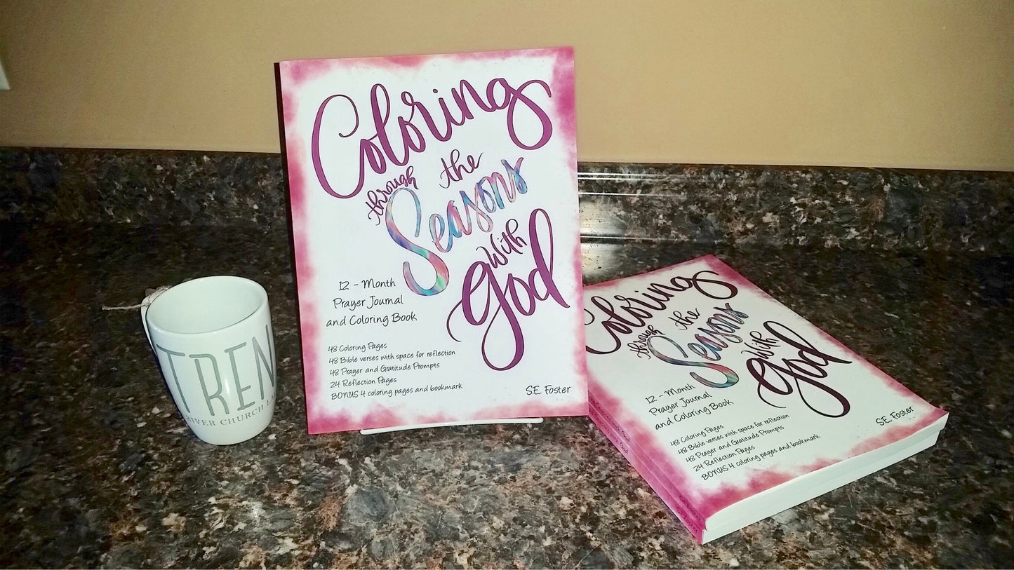 Coloring through the Seasons with God prayer journal with coloring pages