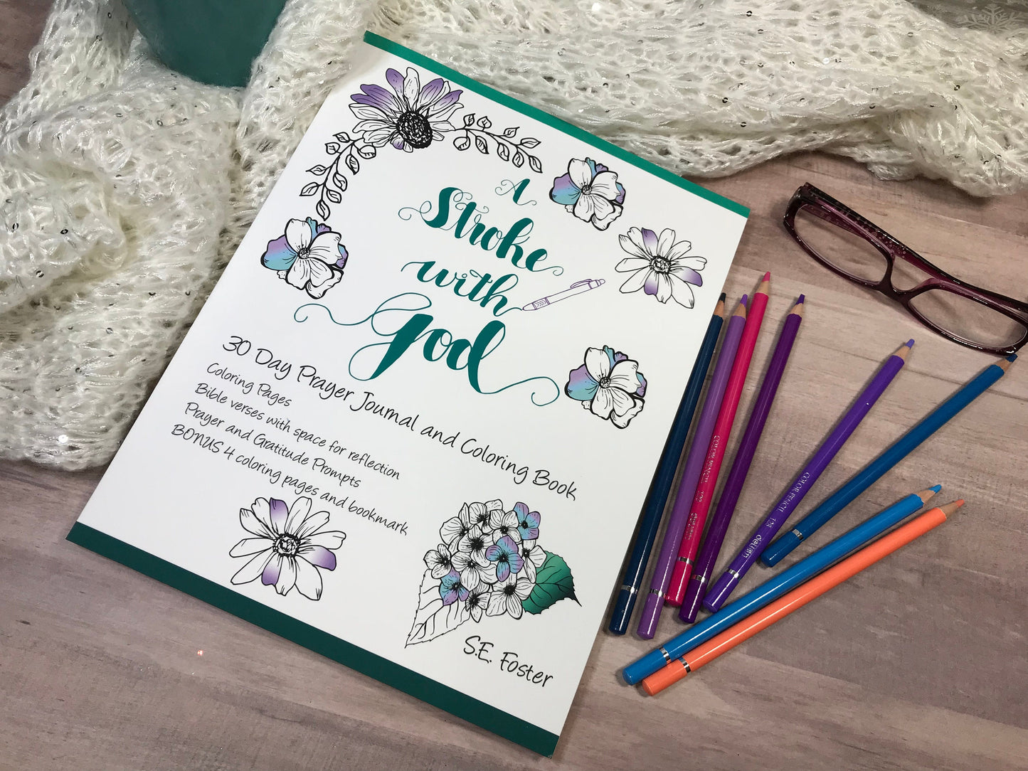 A Stroke with God prayer journal with coloring pages