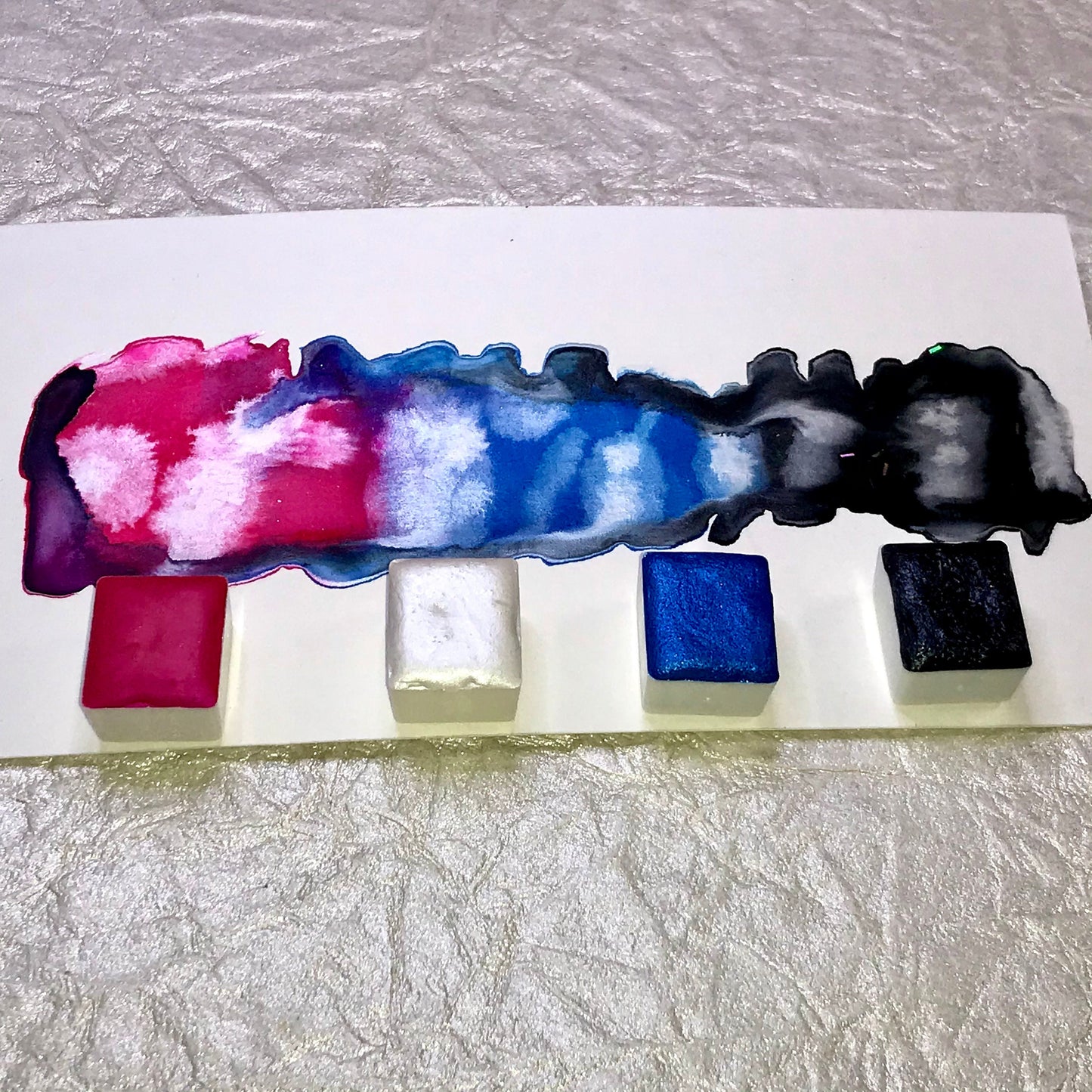 Goodbye 2020 collection shimmer watercolor paint swatch