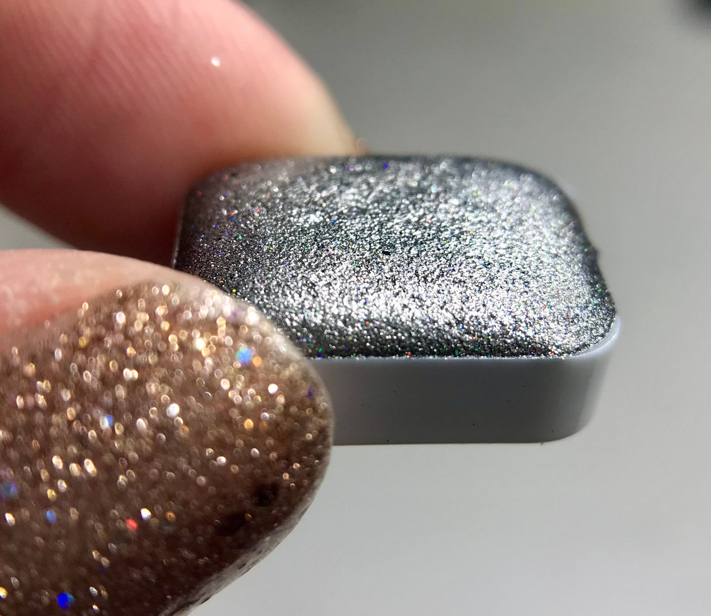 Dark Side handmade shimmer watercolor paint Quarter pan