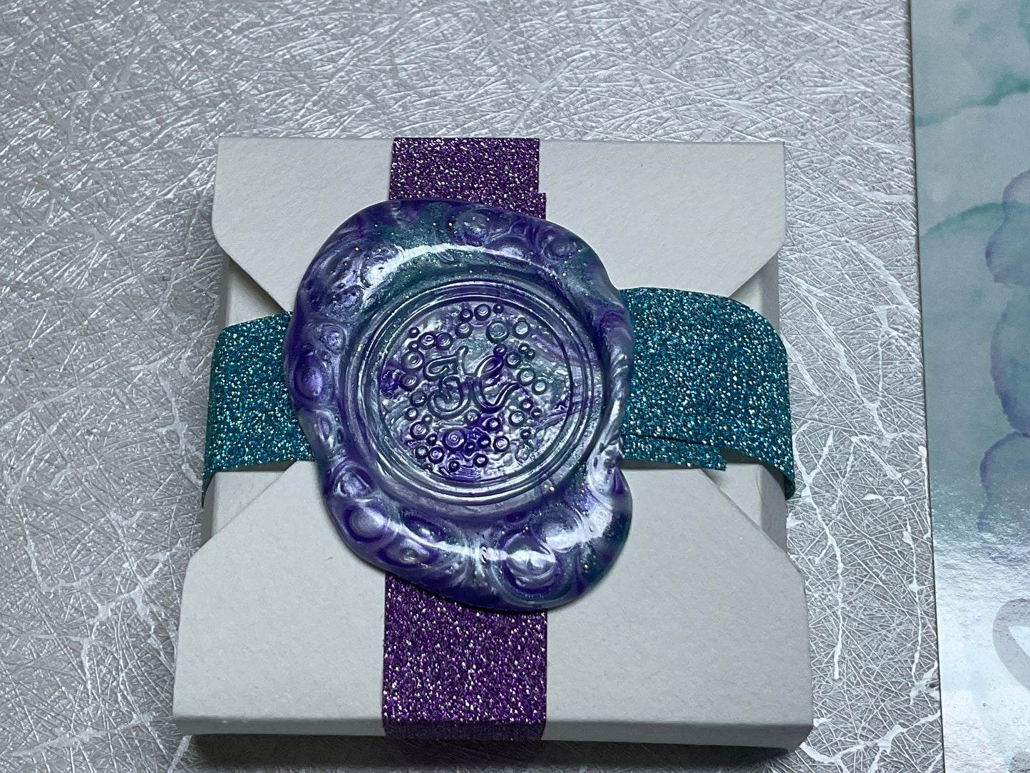 Foster’s Creations half pan watercolor set box with wax seal