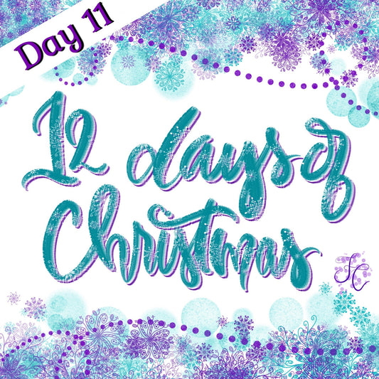 12 Days of Christmas Day 11~Twinkle~Handmade Shimmer watercolor paint-half pan Foster’s Creations