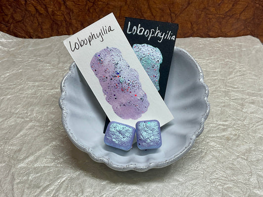 Lobophyllia ~Handmade Shimmer watercolor paint-half pan