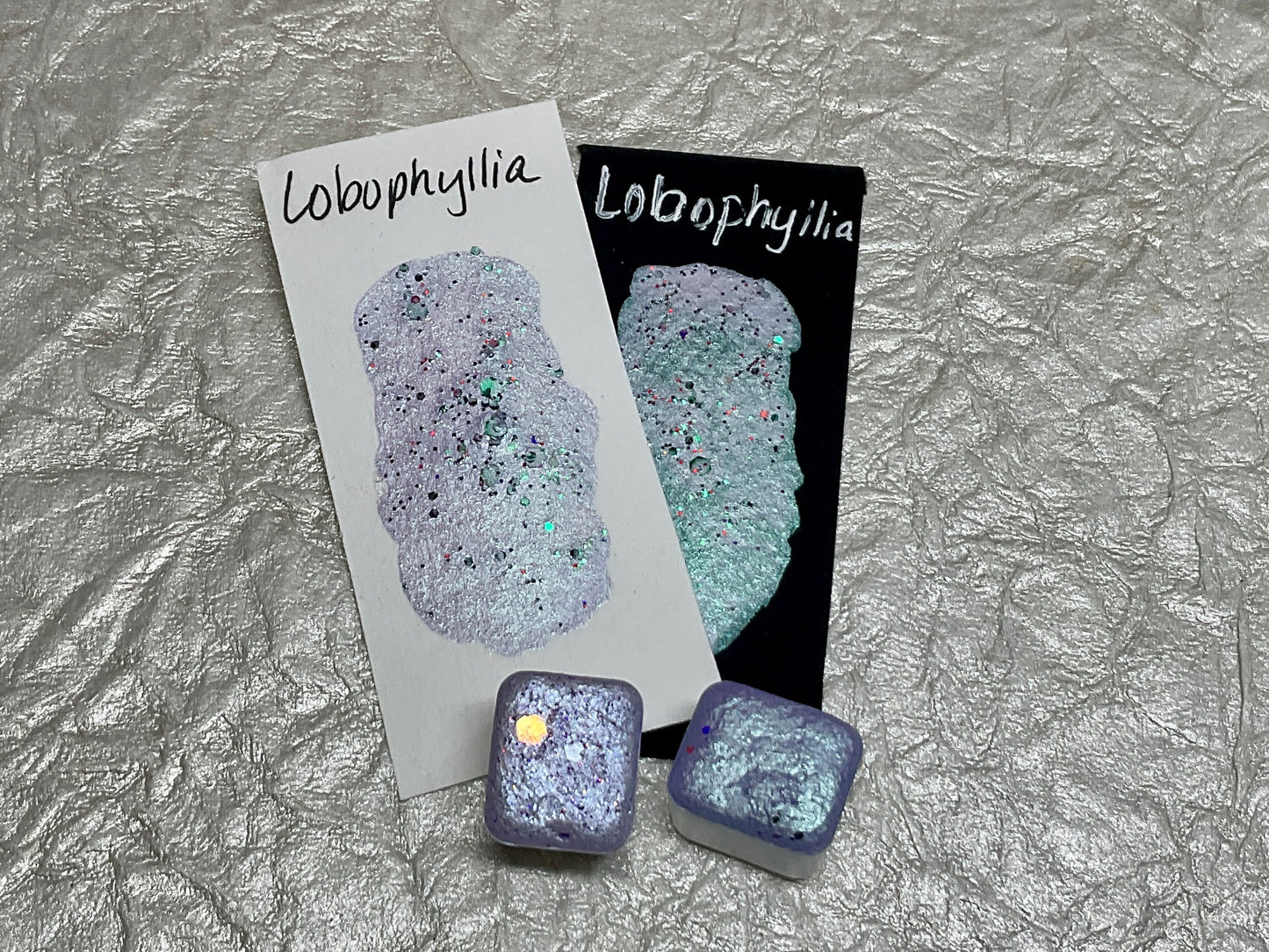 Lobophyllia ~Handmade Shimmer watercolor paint-half pan