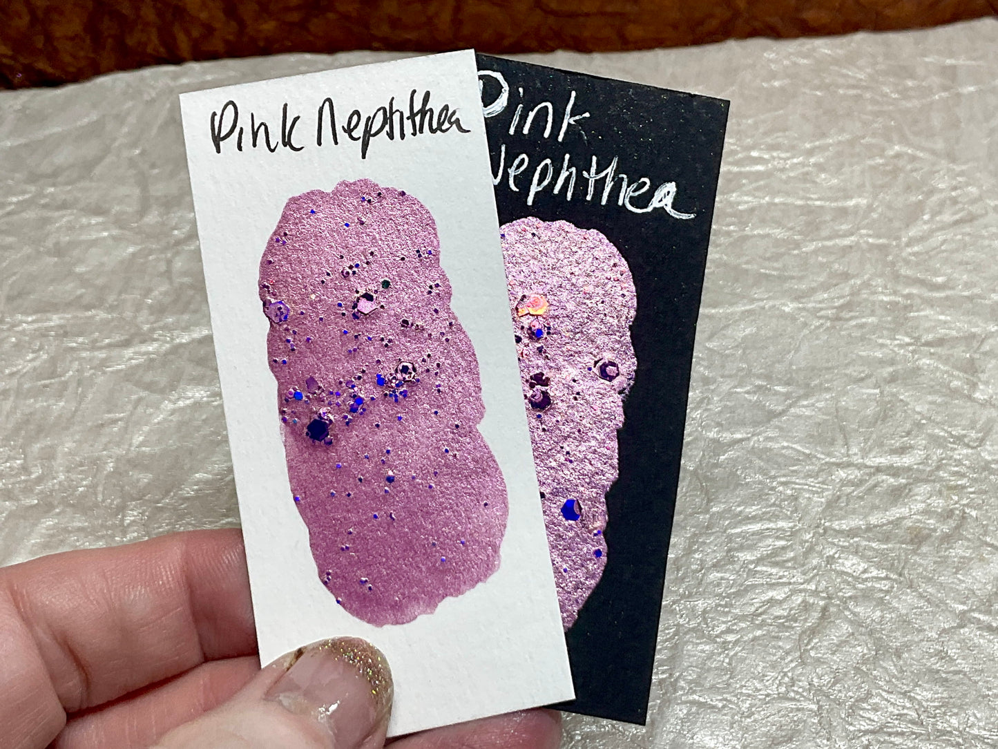 Pink Nephthea ~Handmade Shimmer watercolor paint-half pan