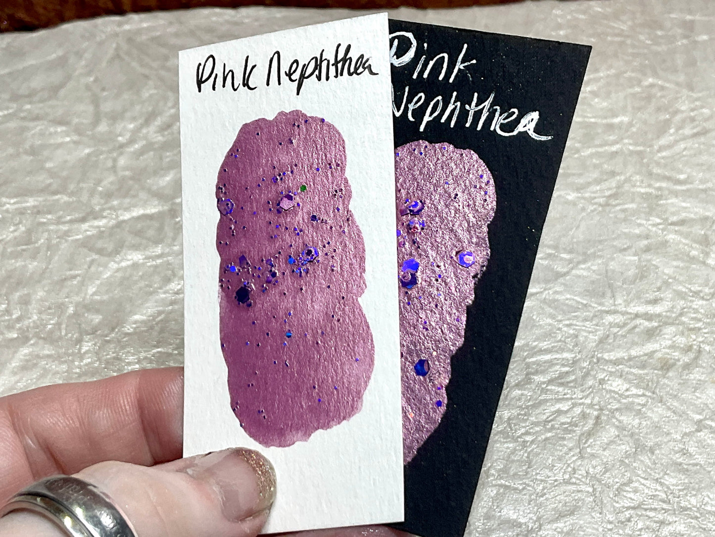 Pink Nephthea ~Handmade Shimmer watercolor paint-half pan