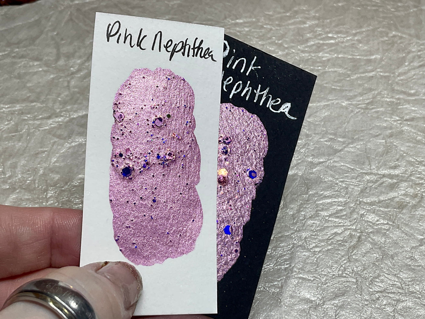 Pink Nephthea ~Handmade Shimmer watercolor paint-half pan