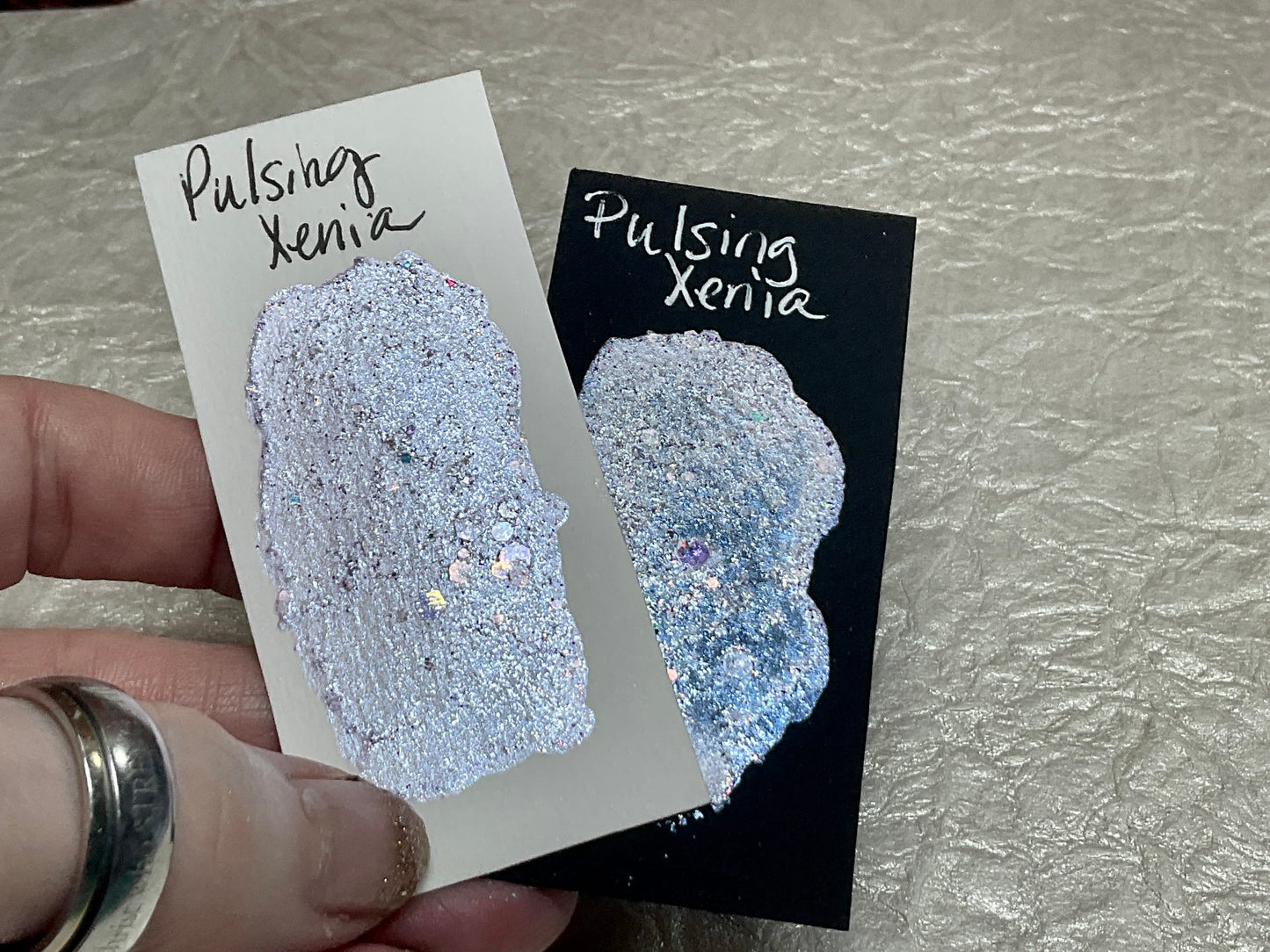 Pulsing Xenia ~Handmade Shimmer watercolor paint-half pan