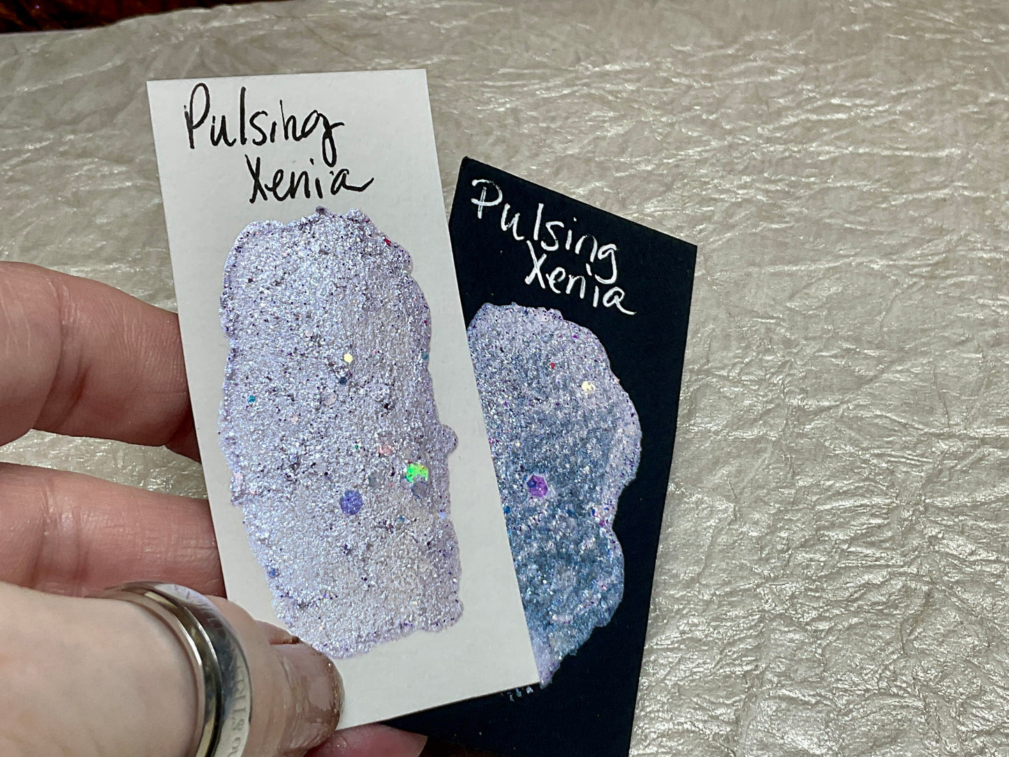 Pulsing Xenia ~Handmade Shimmer watercolor paint-half pan