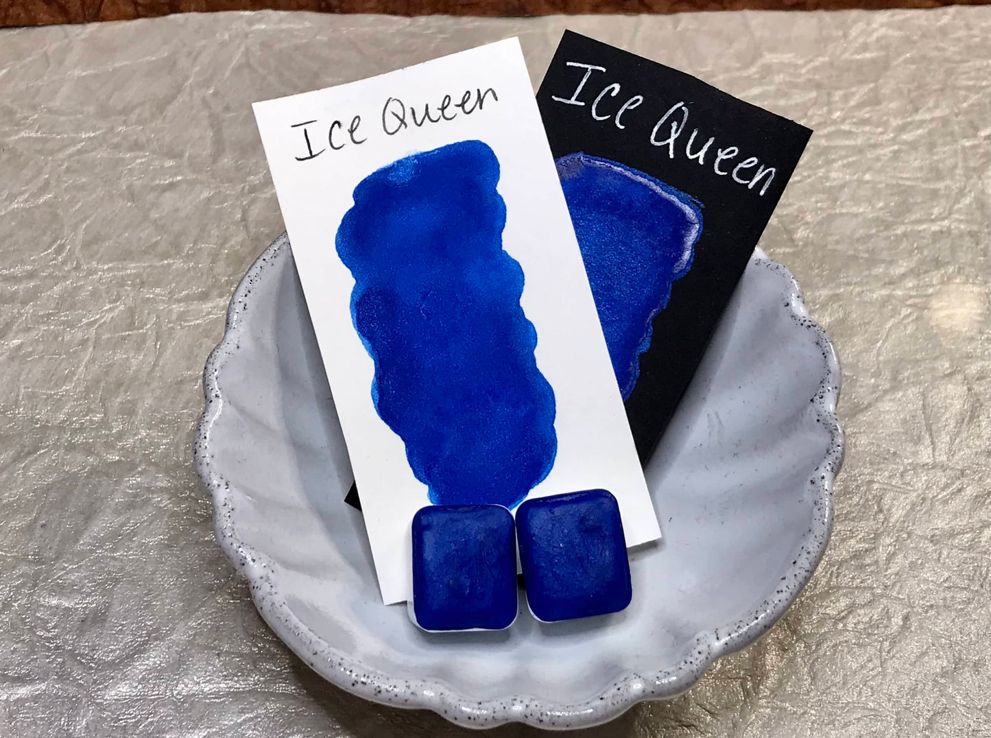 Ice Queen~Handmade Shimmer watercolor paint-half pan