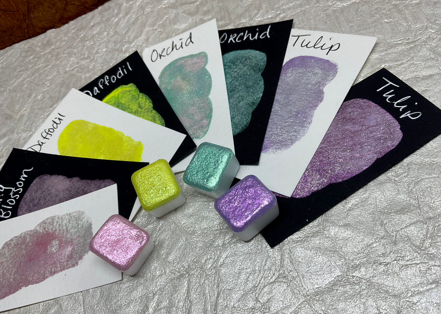 Garden Party collection-FC-Paints- Handmade Shimmer watercolor