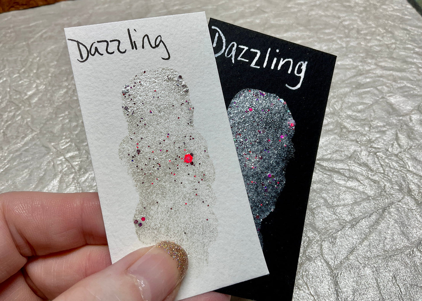 Dazzling ~Handmade Shimmer watercolor paint-half pan